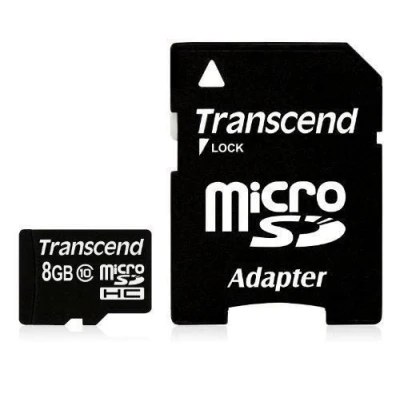 Abbildung von Transcend 8GB microSDHC Class 10 + SD Adapter