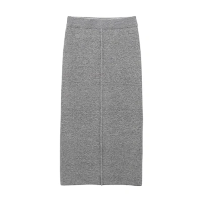Abbildung von someday. MIDI Bleistiftrock, Damen, Größe: 34, Good grey