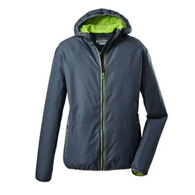 Abbildung von Killtec Herren Funktionsjacke/Regenjacke mit Kapuze, packbar Trin MN JCKT A, stahlblau, S, 36866 000