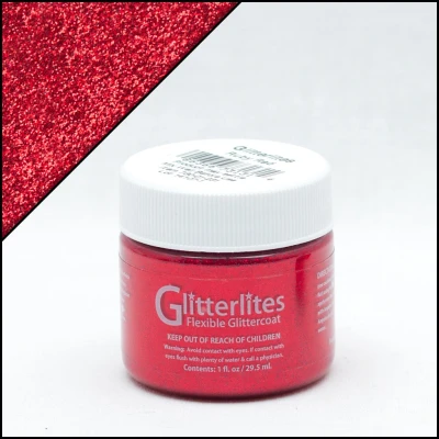 Abbildung von Angelus Glitterlites Ruby Red 29,5ml