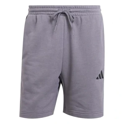 Abbildung von adidas Herren Essential Three Stripes French Terry Short, Grey strata/Black, XL