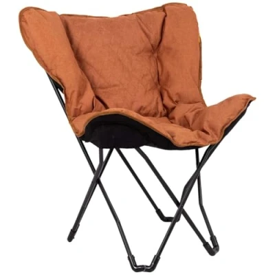 Abbildung von Bo Camp Schmetterling Stuhl Himrod Camping Garten Lounge Sessel Klappstuhl Clay