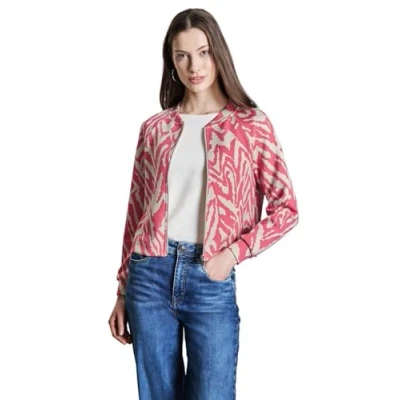 Abbildung von Street One LOOK MIT Print Leichte Jacke, Damen, Größe: 44, Rosa