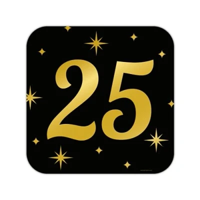 Abbildung von 25 Jahre Türschild Classy 50x50cm