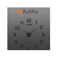 Abbildung von Ruhhy Wanduhr Loft DIY 60 130cm moderne, geräuschlose Uhr für Ihr Zuhause. (Flexibel montierbare geräuschlosem Uhrwerk und Design)