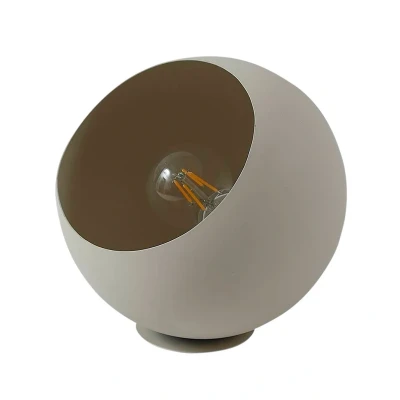 Abbildung von Lindby Tischleuchte Solomia, beige, Eisen, Ø 20 cm