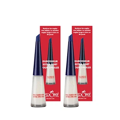 Abbildung von Herome 2 Pack Nagelhärter Extra Stark (Nail Hardener Strong) Nagelverstärker Garantiert Feste Nägel, Schon nach acht Tagen sind die ersten Ergebnisse spürbar. * 10ml.