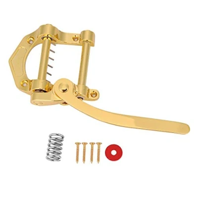 Abbildung von Dilwe Gitarre Vibrato, Vibrato Saitenhalter Tremolo für SG LP Jazz Gitarren Musikinstrument(Gold)