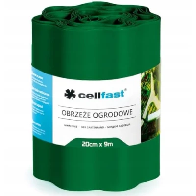 Abbildung von Gewellte Garteneinfassung 20cm x 9m Cellfast dunkelgrün