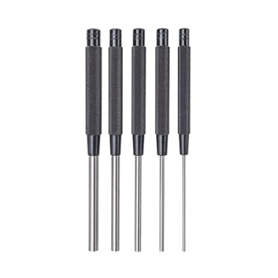 Abbildung von Starrett S248 Verlängerter Treiberstift Lochersatz, 1/8&quot; 3/8&quot; Stiftdurchmesser, 8&quot; Gesamtlänge, 3 1/2&quot; Stiftlänge, in rotem Karton