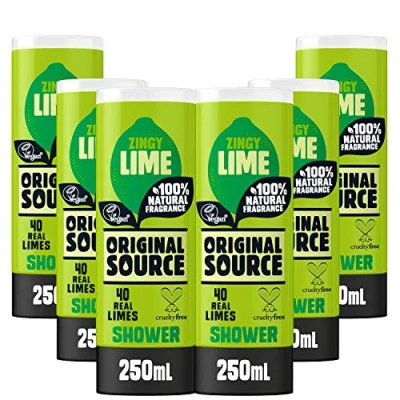Abbildung von Original Source Limette Duschgel mit 100% natürlichem Duft, veganes Duschgel, parabenfreies Multipack 6 x 250 ml