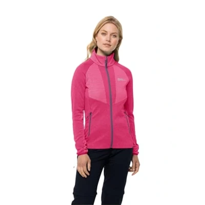 Abbildung von Jack Wolfskin Blattsteig FZ Fleecejacke, Damen, Größe: Small, Cameopink