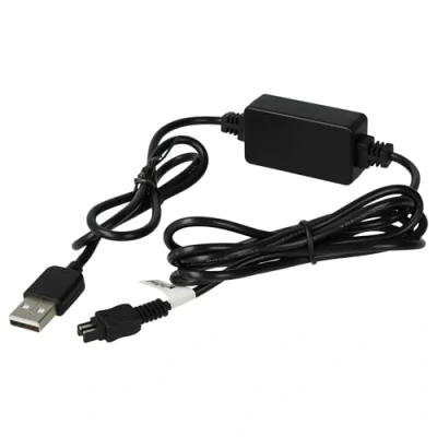 Abbildung von vhbw USB Ladekabel kompatibel mit Sony DCR SR30, SR300, SR300C, SR33, SR37, SR35, SR35E, SR36, SR36E Kamera, Videokamera, Camcorder Schwarz
