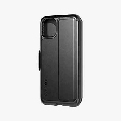 Abbildung von Tech21 Evo Wallet Schutzhülle für iPhone 11 Pro Max Folio Schützende Dünne Schale Beständig Handyhülle mit Platz 2 Karten Schwarz
