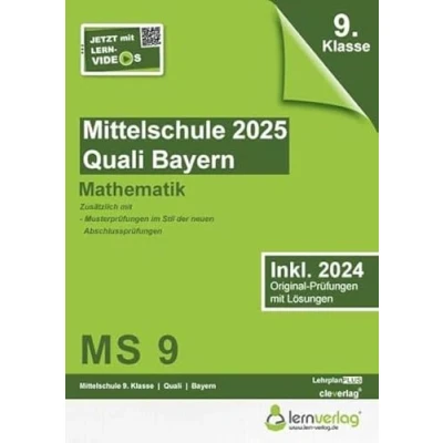 Abbildung von Original Prüfungen Mittelschule Bayern 2025 Quali Mathematik: Mathematik