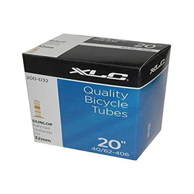 Abbildung von XLC Unisex Erwachsene Fahrradschlauch 20 x1.5/2.5 40/62 406 DV 35 mm VT D20, Schwarz, One Size