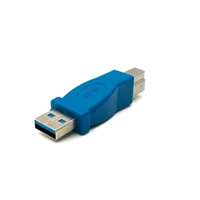 Abbildung von System S USB 3.0 Adapter Typ A Stecker zu B Kabel in Blau