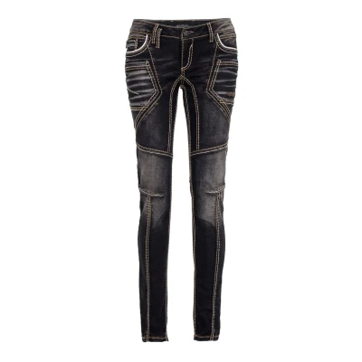 Abbildung von Cipo &amp; Baxx Jeans Slim Fit, Damen, Größe: 31x32, Black