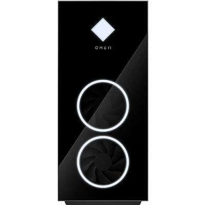 Abbildung von HP Omen 40L Desktop PC, GT21 1016ng, AMD Ryzen 7 7800X3D, 32 GB (2x16GB) DDR5 SD RAM, 2000 SSD, NVIDIA GeForce RTX 4080, Windows 11 Home, Tower Schwarz, Seitenblende aus Glas