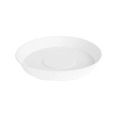 Abbildung von Garronda Untersetzer Blumentopf aus Kunststoff 1 Stück oder 3er Pack Plastik Pflanztopf Pflanzen rund für Pflanztöpfe GD 0023 (Weiß, ⌀ 28cm H 4,5cm)