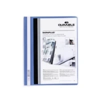 Abbildung von Durable Angebotshefter Duraplus mit Sichttasche für A4, blau, 25er Packung, 257906