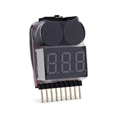 Abbildung von Adapter Universe RC Lipo Alarm Warner 1S 8S On Board LED Buzzer Summer Akku Schutz Pieper