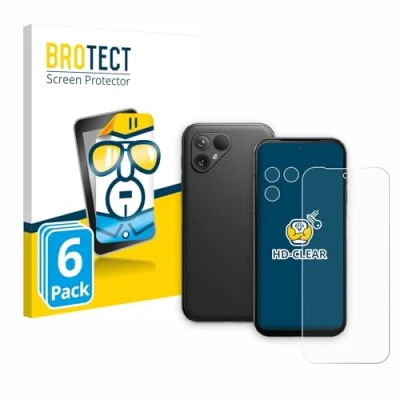 Abbildung von BROTECT (6 Stück Schutzfolie für Fairphone 5 (Display+Kamera) Displayschutz Folie Ultra Klar