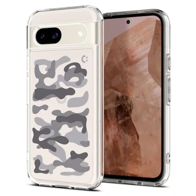 Abbildung von Spigen Ultra Hybrid Hülle Kompatibel mit Google Pixel 8a Military Camo Black