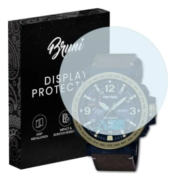 Abbildung von Bruni Schutzfolie kompatibel mit Casio PRG 600YL 5ER Folie, glasklare Displayschutzfolie (2X)