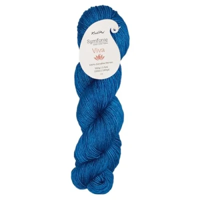 Abbildung von Viva Symfonie Yarns von Knitpro ca. 220 m/ 100 g Peacock Blue