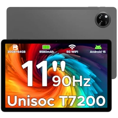 Abbildung von DOOGEE Tab A9+ Android 15 Tablet 11 Zoll, 20GB RAM+64GB ROM(TF 2TB) Unisoc T7200 Octa Core 8580mAh Gaming Android, WiFi5 Tablets PC,13MP/ FM/Face ID/ WidevineL1/ OTG/GPS/Dual Speaker [2025]