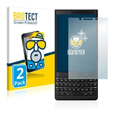 Abbildung von BROTECT Entspiegelungs Schutzfolie für BlackBerry Key2 (Dual Sim) (2 Stück) Matte Displayschutz Folie, Anti Reflex, Fingerprint