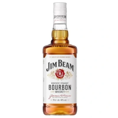 Abbildung von Jim Beam White Kentucky Straight Bourbon Whiskey vollmundiger und milder Geschmack 40% Vol. 700ml