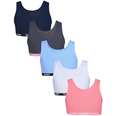 Abbildung von TupTam Bustier Mädchen mit breiten Trägern 5er Pack