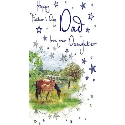 Abbildung von Traditionelle Vatertagskarte Dad from Daughter 22,9 x 15,2 cm Regal Publishing, C88391