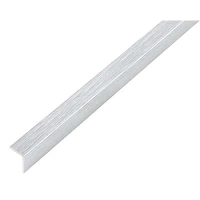 Abbildung von Alberts 489021 Winkelprofil selbstklebend Aluminium, edelstahldesign, hell 1000 x 20 mm
