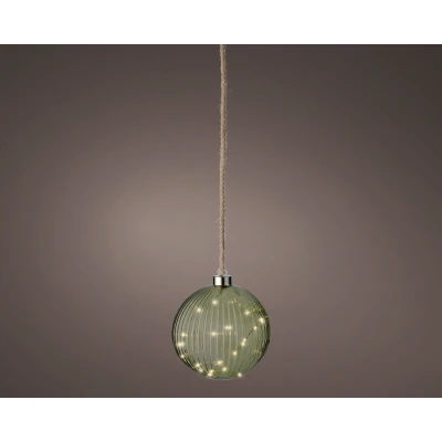 Abbildung von Lumineo LED Micro Kugel grün/warmes weiß 10cm