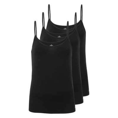 Abbildung von Schöller Achseltop 3er Pack Damen Spaghetti Top Viskose (Packung, 3 St)