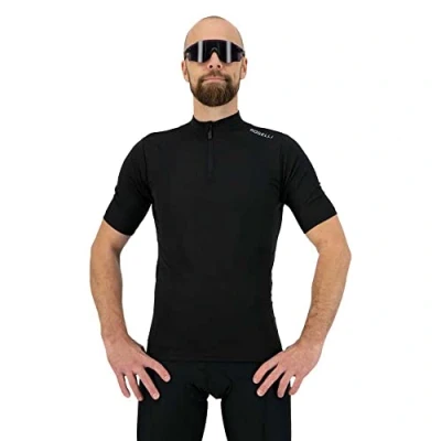 Abbildung von Rogelli Core Radtrikot Herren Fahrradtrikot Kurzarm Schwarz Größe M