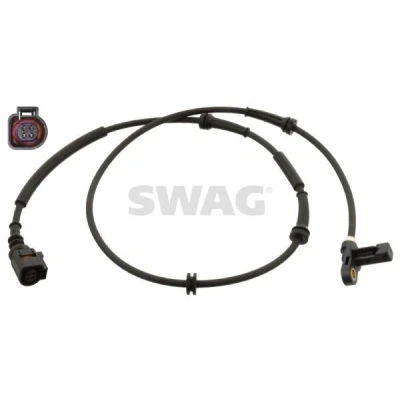 Abbildung von SWAG 30 10 7733 ABS Sensor Hinterachse links, rechts 1090 VOLKSWAGEN: Sharan I, Kastenwagen, FORD: Galaxy Mk1 MPV, SEAT: Alhambra I