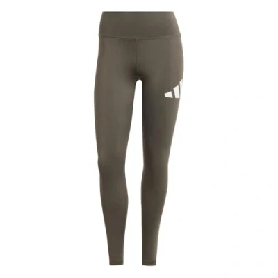 Abbildung von adidas Performance Train Essentials BIG LOGO FULL Length Tights, Damen, Größe: Medium, Shadow olive