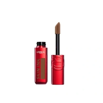 Abbildung von L&#039;Oréal Paris Skin Ink Teintinte Foundation mit hoher Deckkraft semi permanenter Halt natürliches Finish geeignet für empfindliche Haut Farbton: Deep Neutral (440) 15 ml