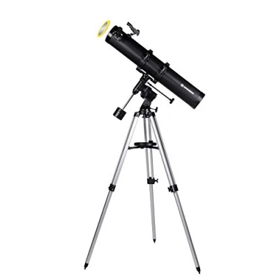 Abbildung von BRESSER Teleskop Galaxia 114/900 EQ3 Spiegelteleskop mit Smartphone Adapter &amp; …