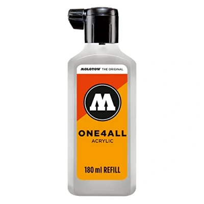 Abbildung von Molotow ONE4ALL Refill Acryl, Farbe 237 grau blau hell 180 ml, Nachfülltinte für Permanentmarker