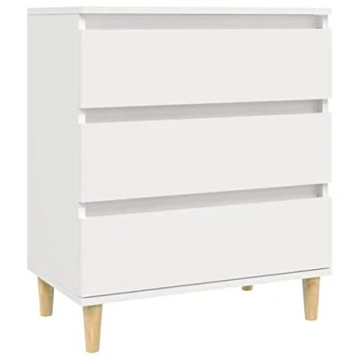 Abbildung von vidaXL Sideboard mit Schubladen Schrank Anrichte Beistellschrank Kommode Schubladenschrank Mehrzweckschrank Weiß 60x35x70cm Holzwerkstoff