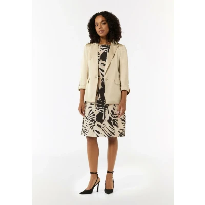 Abbildung von comma Damen 60.2.61.20.200.2134911 Kleid, 99A9 schwarz, 34