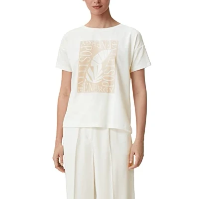 Abbildung von comma Tshirt print, Damen, Größe: 40, Weiß