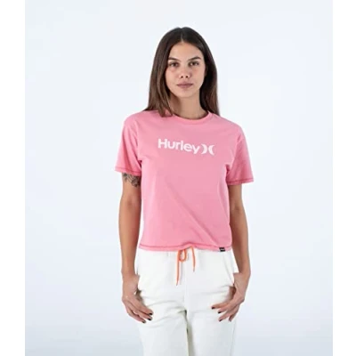 Abbildung von Hurley Damen Oceancare O&amp;O Kurzärmliges T Shirt, Mauve Glow, L