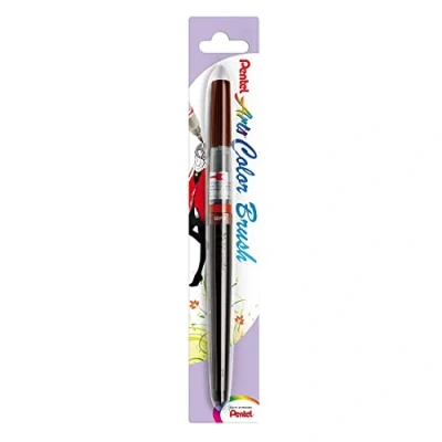 Abbildung von Pentel XGFL 141X Colour Brush, Einzigartiger Pinselstift gefüllt mit Aquarelltinte, sepia, 1 Stück