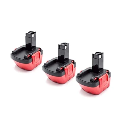 Abbildung von vhbw 3X Akku Ersatz für Bosch 2 607 335 273, 261, 262, 60 7335 249 Elektrowerkzeug (1500 mAh, NiMH, 12 V)